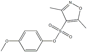 4-methoxyphenyl 3,5-dimethylisoxazole-4-sulfonate Struktur