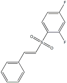 1-(styrylsulfonyl)-2,4-difluorobenzene Struktur