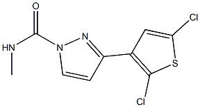 N1-methyl-3-(2,5-dichloro-3-thienyl)-1H-pyrazole-1-carboxamide Struktur