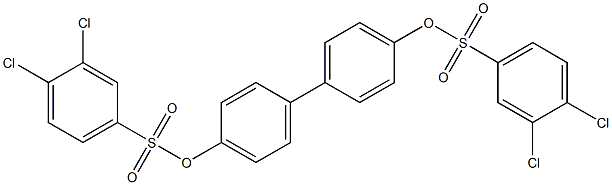 4'-{[(3,4-dichlorophenyl)sulfonyl]oxy}[1,1'-biphenyl]-4-yl 3,4-dichlorobenzenesulfonate Struktur