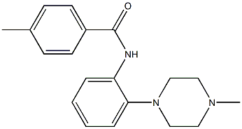 4-methyl-N-[2-(4-methylpiperazino)phenyl]benzenecarboxamide Struktur