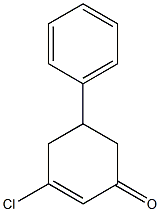 3-chloro-5-phenylcyclohex-2-en-1-one Struktur