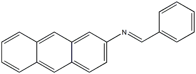 N2-benzylideneanthracen-2-amine Struktur