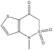 1-methyl-2lambda~6~-thieno[3,2-c][1,2]thiazine-2,2,4(1H,3H)-trione Struktur