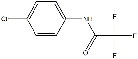 N-(4-chlorophenyl)-2,2,2-trifluoroacetamide Struktur