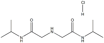 N-isopropyl-2-{[2-(isopropylamino)-2-oxoethyl]amino}acetamide hydrochloride Struktur