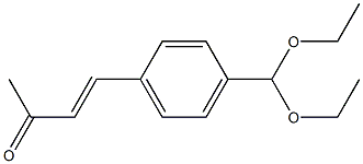 4-[4-(diethoxymethyl)phenyl]-3-buten-2-one Struktur