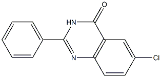 6-chloro-2-phenyl-4(3H)-quinazolinone Struktur