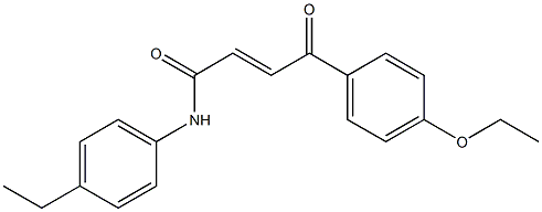 (E)-4-(4-ethoxyphenyl)-N-(4-ethylphenyl)-4-oxo-2-butenamide Struktur