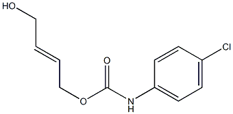 (E)-4-hydroxy-2-butenyl N-(4-chlorophenyl)carbamate Struktur