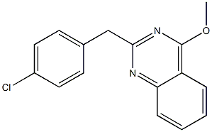 2-(4-chlorobenzyl)-4-methoxyquinazoline Struktur