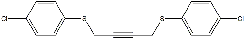 1-chloro-4-({4-[(4-chlorophenyl)thio]but-2-ynyl}thio)benzene Struktur