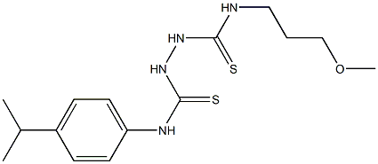 N1-(4-isopropylphenyl)-N2-(3-methoxypropyl)hydrazine-1,2-dicarbothioamide Struktur