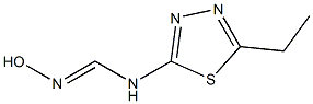 N-(5-ethyl-1,3,4-thiadiazol-2-yl)-N'-hydroxyiminoformamide Struktur