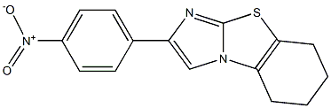 2-(4-nitrophenyl)-5,6,7,8-tetrahydroimidazo[2,1-b][1,3]benzothiazole Struktur