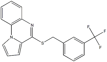 4-{[3-(trifluoromethyl)benzyl]thio}pyrrolo[1,2-a]quinoxaline Struktur