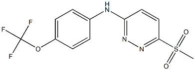 6-(methylsulfonyl)-N-[4-(trifluoromethoxy)phenyl]-3-pyridazinamine Struktur