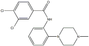 3,4-dichloro-N-[2-(4-methylpiperazino)phenyl]benzenecarboxamide Struktur