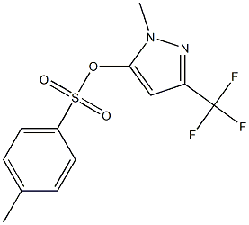 1-methyl-3-(trifluoromethyl)-1H-pyrazol-5-yl 4-methylbenzene-1-sulfonate Struktur