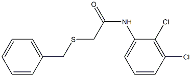 N1-(2,3-dichlorophenyl)-2-(benzylthio)acetamide Struktur