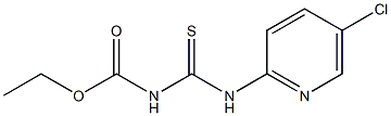 ethyl N-{[(5-chloro-2-pyridinyl)amino]carbothioyl}carbamate Struktur