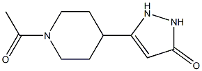 5-(1-acetyl-4-piperidyl)-2,3-dihydro-1H-pyrazol-3-one Struktur