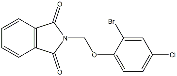 2-[(2-bromo-4-chlorophenoxy)methyl]-1H-isoindole-1,3(2H)-dione Struktur