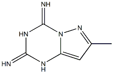 7-methyl-1,2,3,4-tetrahydropyrazolo[1,5-a][1,3,5]triazine-2,4-diimine Struktur