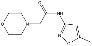 N1-(5-methylisoxazol-3-yl)-2-morpholinoacetamide Struktur