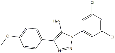 1-(3,5-dichlorophenyl)-4-(4-methoxyphenyl)-1H-1,2,3-triazol-5-amine Struktur