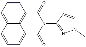 2-(1-methyl-1H-pyrazol-3-yl)-1H-benzo[de]isoquinoline-1,3(2H)-dione Struktur