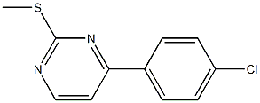 4-(4-chlorophenyl)-2-(methylsulfanyl)pyrimidine Struktur