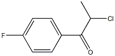 2-chloro-1-(4-fluorophenyl)propan-1-one Struktur