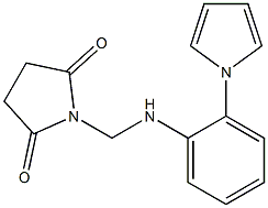 1-{[2-(1H-pyrrol-1-yl)anilino]methyl}pyrrolidine-2,5-dione Struktur