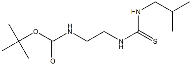 tert-butyl N-(2-{[(isobutylamino)carbothioyl]amino}ethyl)carbamate Struktur