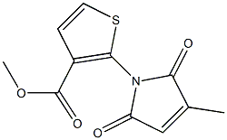 methyl 2-(3-methyl-2,5-dioxo-2,5-dihydro-1H-pyrrol-1-yl)thiophene-3-carboxylate Struktur