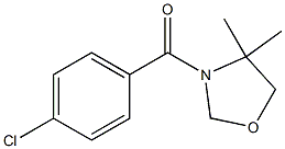 (4-chlorophenyl)(4,4-dimethyl-1,3-oxazolan-3-yl)methanone Struktur