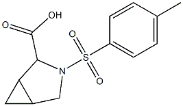 3-[(4-methylphenyl)sulfonyl]-3-azabicyclo[3.1.0]hexane-2-carboxylic acid Struktur