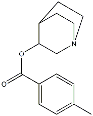 1-azabicyclo[2.2.2]oct-3-yl 4-methylbenzoate Struktur