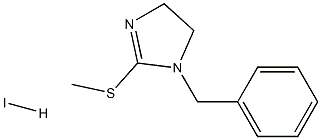 1-benzyl-2-(methylthio)-4,5-dihydro-1H-imidazole hydroiodide Struktur