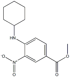 methyl 4-(cyclohexylamino)-3-nitrobenzenecarboxylate Struktur