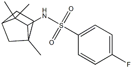 N1-(1,3,3-trimethylbicyclo[2.2.1]hept-2-yl)-4-fluorobenzene-1-sulfonamide Struktur