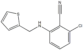 2-chloro-6-[(2-thienylmethyl)amino]benzonitrile Struktur