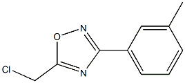 5-(chloromethyl)-3-(3-methylphenyl)-1,2,4-oxadiazole Struktur