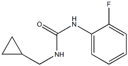 N-cyclopropylmethyl-N'-(2-fluorophenyl)urea Struktur