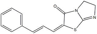 2-(3-phenylprop-2-enylidene)-2,3,5,6-tetrahydroimidazo[2,1-b][1,3]thiazol-3-one Struktur