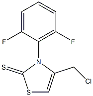 4-(chloromethyl)-3-(2,6-difluorophenyl)-1,3-thiazole-2(3H)-thione Struktur