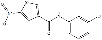 N3-(3-chlorophenyl)-5-nitrothiophene-3-carboxamide Struktur