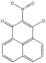 3-chloro-2-nitro-1H-phenalen-1-one Struktur