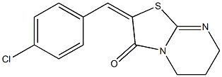 2-[(E)-(4-chlorophenyl)methylidene]-6,7-dihydro-5H-[1,3]thiazolo[3,2-a]pyrimidin-3(2H)-one Struktur